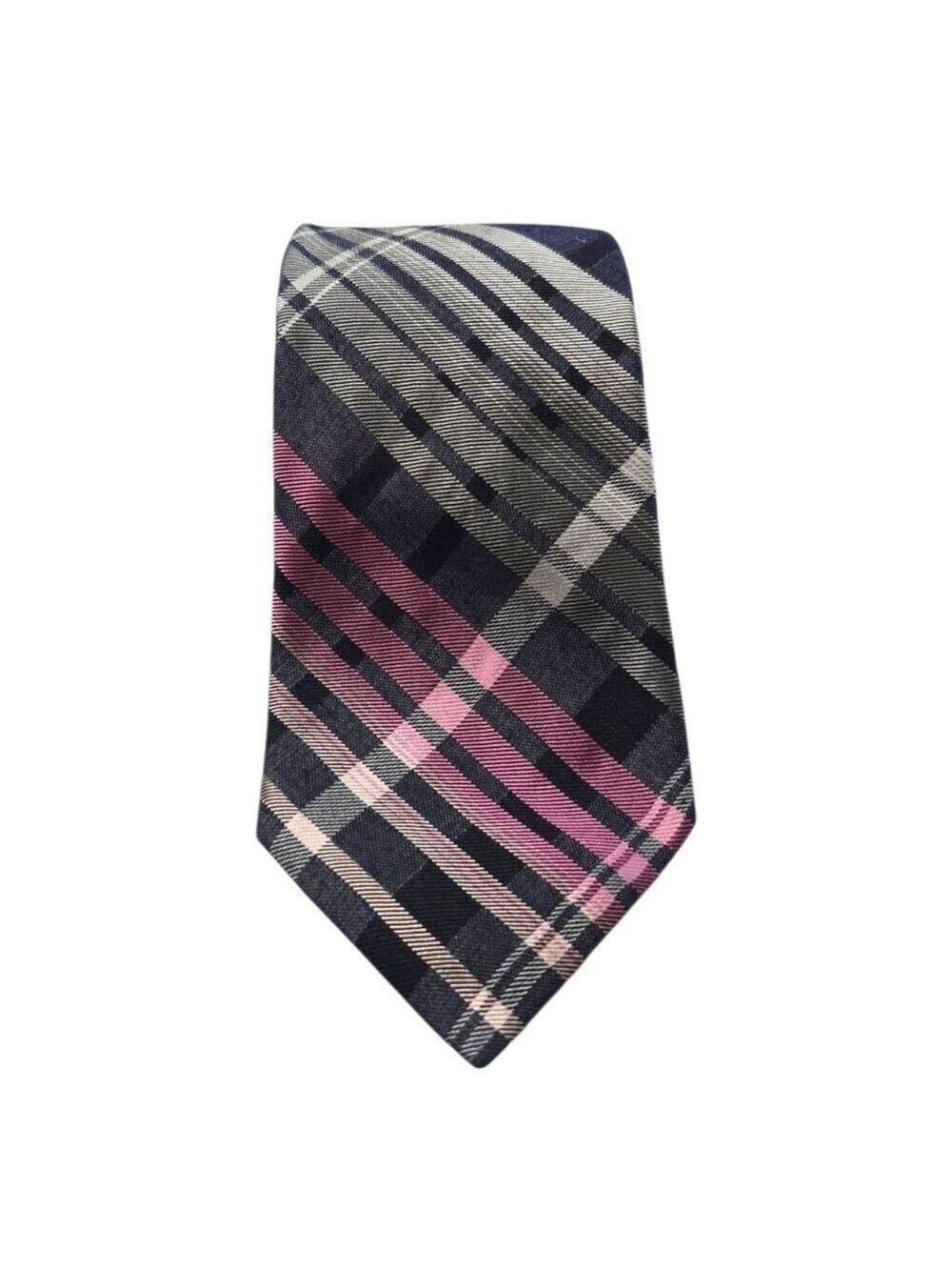 Murano Narrow Striped Silk Blend Business Casual Tie